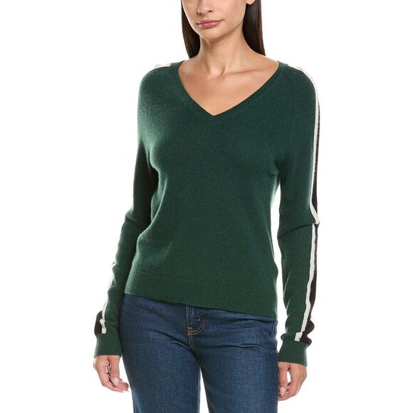Maison Heritage Womens  Colette Cashmere Sweater, Green - Picture 1 of 3